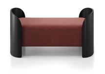 Банкетка Ellipsefurniture Банкетка Lagom 2 120 см (бордовый FiberGuard, черный) арт. LG01607514007