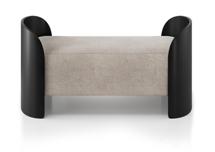 Банкетка Ellipsefurniture Банкетка Lagom 2 120 см (молочный рогожка, черный) арт. LG01607500205