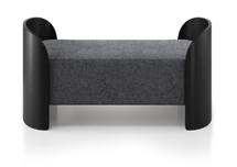 Банкетка Ellipsefurniture Банкетка Lagom 2 120 см (серый рогожка, черный) арт. LG01607500505