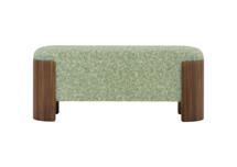 Банкетка Ellipsefurniture Банкетка Lagom 100 см (мятный мех, орех) арт. LG01061408611