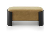 Банкетка Ellipsefurniture Банкетка Lagom 100 см (янтарный FiberGuard, черный) арт. LG01067513807