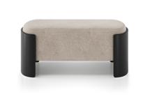 Банкетка Ellipsefurniture Банкетка Lagom 100 см (молочный рогожка, черный) арт. LG01067500205