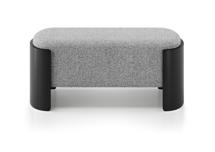 Банкетка Ellipsefurniture Банкетка Lagom 100 см (серебро мех, черный) арт. LG01067505711