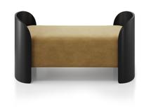 Банкетка Ellipsefurniture Банкетка Lagom 2 120 см (янтарный FiberGuard, черный) арт. LG01607513807