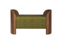 Банкетка Ellipsefurniture Банкетка Lagom 2 120 см (зеленый, орех) арт. LG01071400808