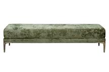 Банкетка Garda Decor Банкетка Prima на метал опорах оливковый Cru35 40*160*40см арт. PRIMA-Б160-2К-Оливк-Crush35
