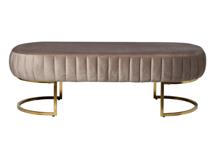 Банкетка Garda Decor N-BH2009 BG BR Банкетка велюр серо-беж, метал.основ.135*54*45см арт. N-BH2009 BG BR