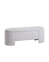 Банкетка Stool Group Банкетка Taks с местом для хранения букле светло-серый арт. УТ000040304