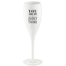 Бар Koziol Бокал для шампанского cheers, no 1, you are my everything, superglas, 100 мл, белый арт. 3917525