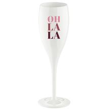 Бар Koziol Бокал для шампанского cheers, no 1, oh la la, superglas, 100 мл, белый арт. 3920525