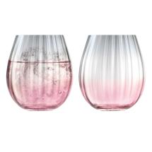 Бар LSA International Набор низких стаканов dusk, 425 мл, розово-серый, 2 шт. арт. G1331-15-152