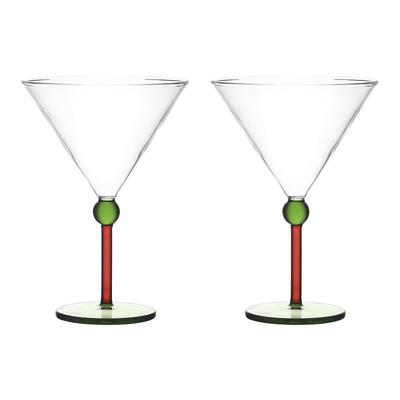 Бар ЯЯЯ Набор креманок orb, 260 мл, зеленый/красный, 2 шт арт. LJ0000481