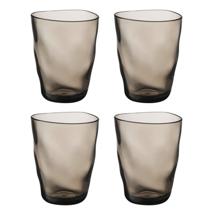Бар ЯЯЯ Набор стаканов из акрила hollow, 450 мл, серо-коричневый, 4 шт. арт. LJ0000356
