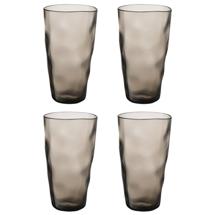Бар ЯЯЯ Набор стаканов из акрила hollow, 550 мл, серо-коричневый, 4 шт. арт. LJ0000357
