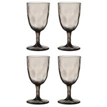 Бар ЯЯЯ Набор бокалов из акрила hollow для вина, 430 мл, серо-коричневый, 4 шт. арт. LJ0000358