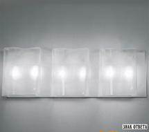 Бра ARTEMIDE Logico parete 3 in linea - Fluo