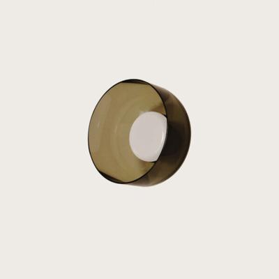 Бра Aromas del Campo Настенный светильник Ipon черный металл плафон smoked Greenish brown арт. 205105
