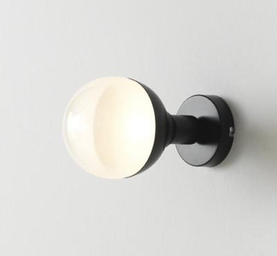 Бра Aromas del Campo Бра Helmet черный металл - белое стекло арт. 055218