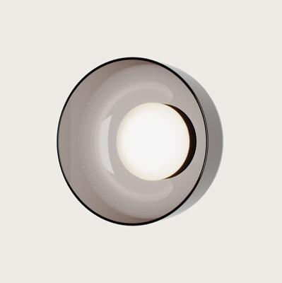 Бра Aromas del Campo Настенный светильник Ipon черный металл, серый плафон арт. 414935