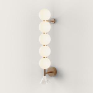 Бра Aromas del Campo Настенный светильник Soko L черный металл/черный мрамор арт. 254091