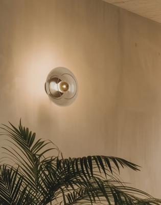 Бра Aromas del Campo Настенный светильник Vitree золотой металл/прозрачный плафон арт. 434525