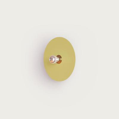 Бра Aromas del Campo Настенный светильник Flat A1135 черный металл с тканевым диском 1135/30 см арт. 156385