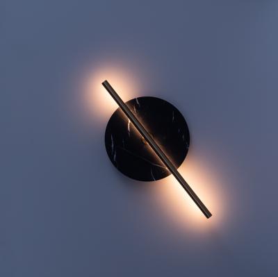 Бра Aromas del Campo Бра Point черный металл с диском из черного мрамора арт. 280474