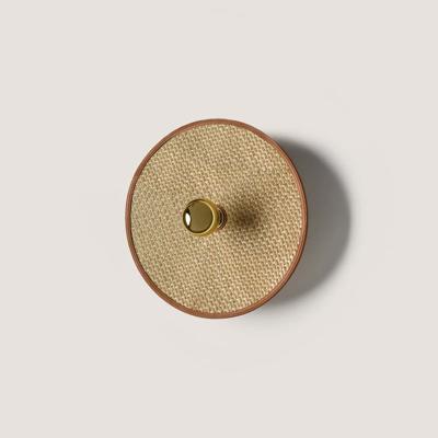 Бра Aromas del Campo Настенный светильник Hada хром/светлый плетеный материал / серо-коричневая окантовка, 50 см арт. 481803