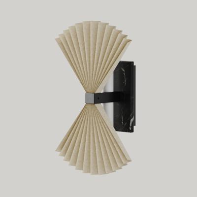 Бра Aromas del Campo Настенный светильник Hita матовый черный/черный мрамор арт. 481547