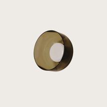 Бра Aromas del Campo Настенный светильник Ipon черный металл плафон smoked Greenish brown арт. 205105