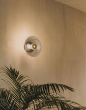 Бра Aromas del Campo Настенный светильник Vitree золотой металл/прозрачный плафон арт. 434525