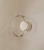 Бра Aromas del Campo Настенный светильник Ipon черный металл, прозрачный плафон арт. 182005