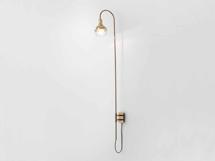 Бра Aromas del Campo Бра Helmet Curve латунь - прозрачное стекло арт. 051104