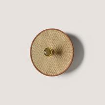 Бра Aromas del Campo Настенный светильник Hada хром/темный плетеный материал /коричневая окантовка, 50 см арт. 481805