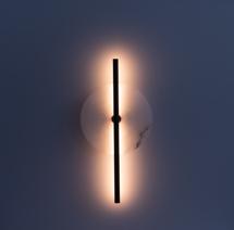 Бра Aromas del Campo Бра Point черный металл с диском из белого мрамора арт. 280476