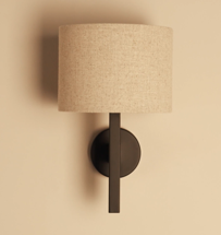 Бра Aromas del Campo Настенный светильник Rems абажур Светлый лен арт. 181864