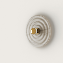 Бра Aromas del Campo Бра Wave с золотым цоколем A1053 10 см и плафоном из алебастра 1094/30 арт. 156241