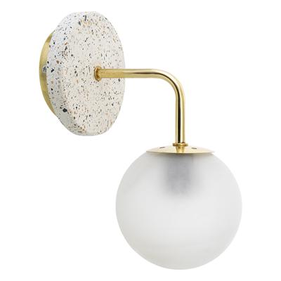 Бра Bergenson Bjorn Светильник настенный skum, 32x15,5x22 см, белый/золотой арт. BB0000170