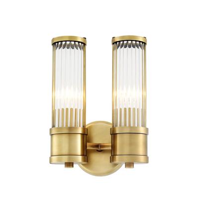 Бра Delight Collection Настенный светильник Allen 7001-2 brass арт. BRWL7001-2-AB