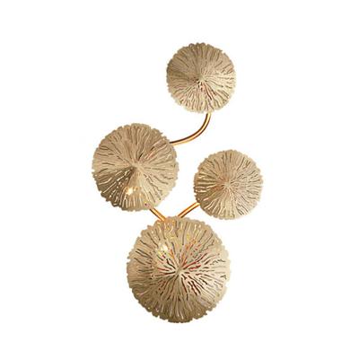 Бра Delight Collection Настенный светильник Nabila 10 black/gold арт. 10260W/4 gold