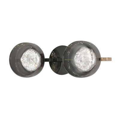 Бра Delight Collection Настенный светильник MT9128-2W black/smoke арт. MT9128-2W pearl black/smoke