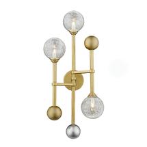 Бра Delight Collection Настенный светильник Fluxus 3 gold арт. W68084-3 gold