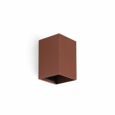 Бра Faro LUNE Терракотовый квадратный настенный светильник с рифлением 1xGU10 арт. 220731