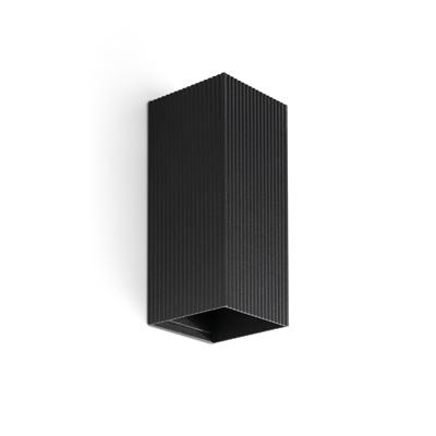 Бра Faro Настенный светильник LUNE квадратный черный с рифлением 2xGU10 арт. 220759