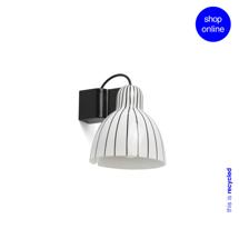 Бра Faro Настенный светильник Venice белого цвета в полоску ш200 1x E27 арт. 163907