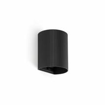 Бра Faro SOLE Черный круглый настенный светильник с рифлением арт. 220711