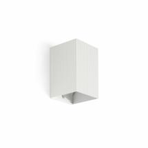 Бра Faro LUNE Белый квадратный настенный светильник с рифлением 1xGU10 арт. 220725