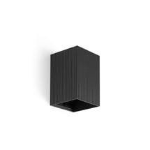 Бра Faro LUNE Черный квадратный настенный светильник с рифлением 1xGU10 арт. 220727