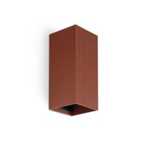 Бра Faro Настенный светильник LUNE квадратный терракотовый с рифлением 2xGU10 арт. 220763