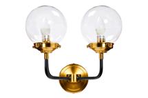 Бра Garda Decor K2KG0521W-2 Бра Сфера (Simple) M латунь, стекло прозр. 32*23*h32 см арт. K2KG0521W-2